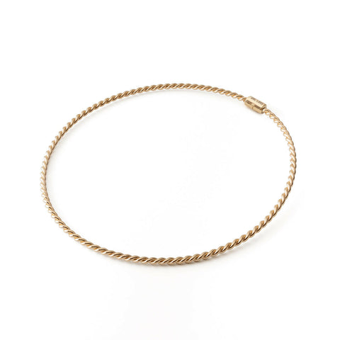 Kupferner Tensorhalskette in Goldfarbe - Königlicher Kubit (144 MHz)