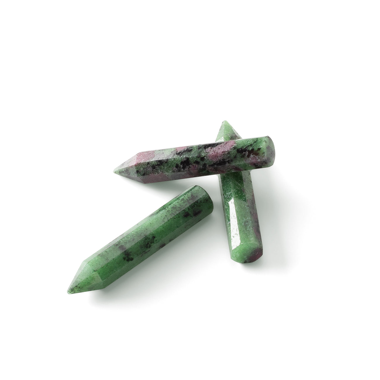 Naszyjnik z Zoizytem z Rubinem – Srebro 925