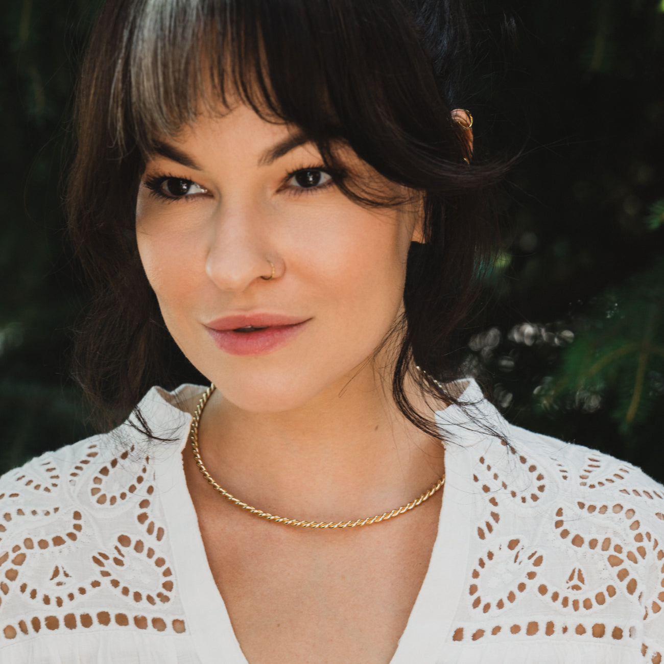 Kupferner Tensorhalskette in Goldfarbe - Königlicher Kubit (144 MHz)