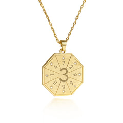 Halskette mit Anhänger des Künstlers (3) in Gold – Siegel der Ausdrucksweise