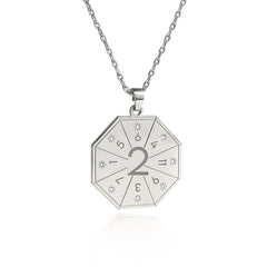 Halskette mit Mediator-Anhänger (2) in Silber – Siegel der Harmonie