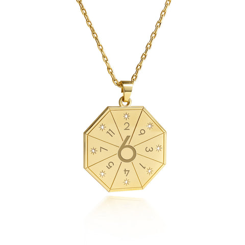 Halskette mit Heiler-Anhänger (6) in Gold – Siegel des Herzens