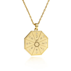 Halskette mit Anhänger des Heilers (6) in Gold – Siegel des Herzens