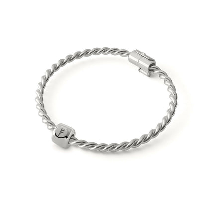 Charms z runą Fehu (ᚠ) Srebrny – amulet obfitości i sukcesu - Mosiądz