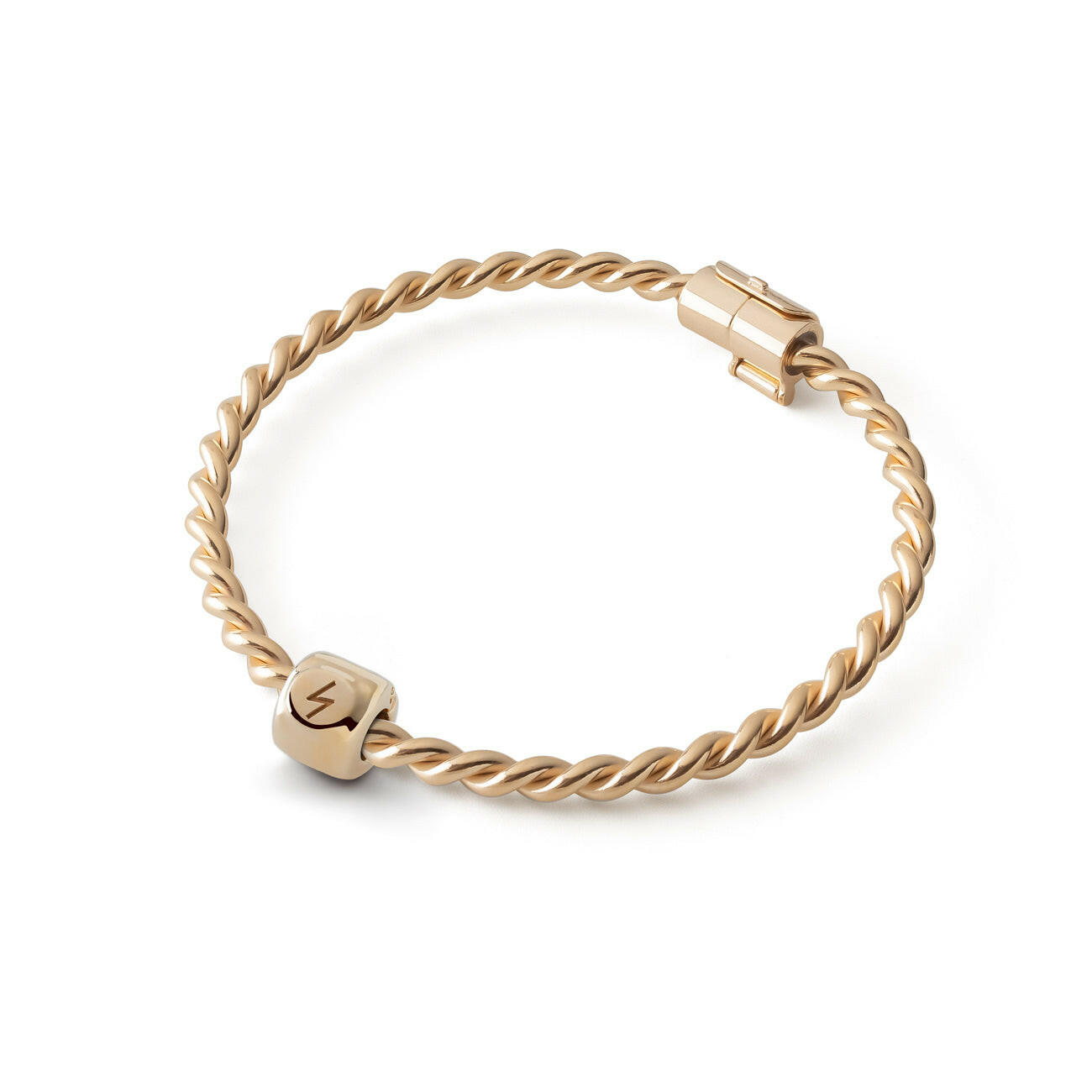 Charms z runą Sowelo (ᛋ) Pozłacany – amulet światła i sukcesu - Mosiądz