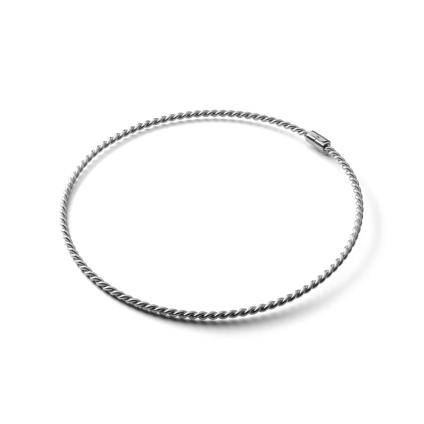 Srebrny naszyjnik tensorowy pokryty platyną - Kubit Zaginiony (177 MHz)