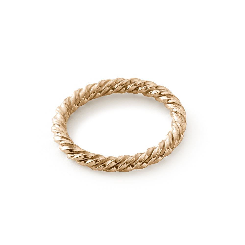 Silberner Tensor-Ring vergoldet - Silber 925