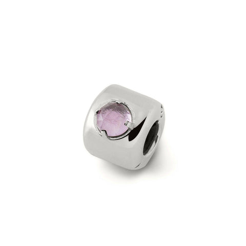 Charm mit Amethyst Silber – Stein des Schutzes, der Ruhe und der spirituellen Entwicklung – Messing