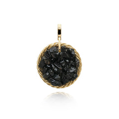 Tensor Amulet with Black Tourmaline – Gold-Plated Brass