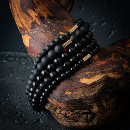 Armband mit Steinen – Matte Turmalin 6mm