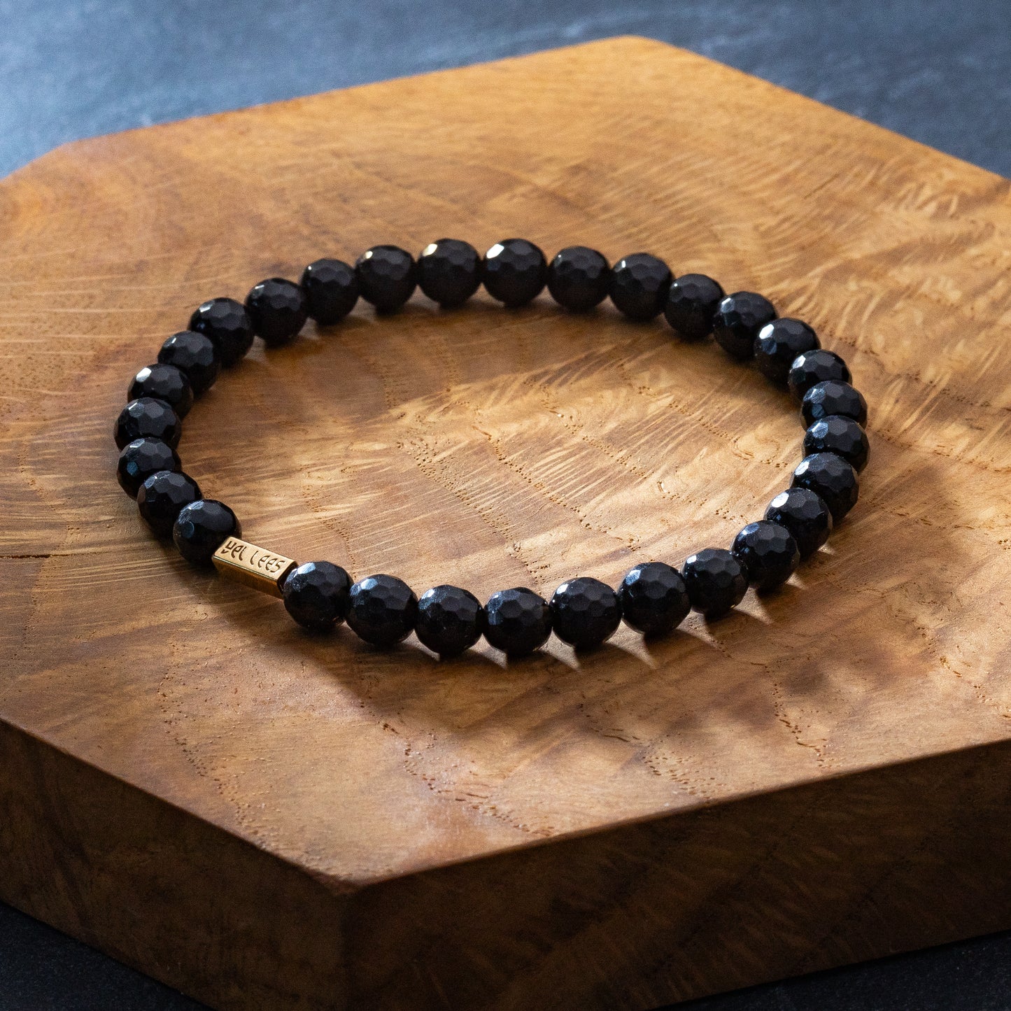 Armband mit Steinen – Matte Turmalin 6mm