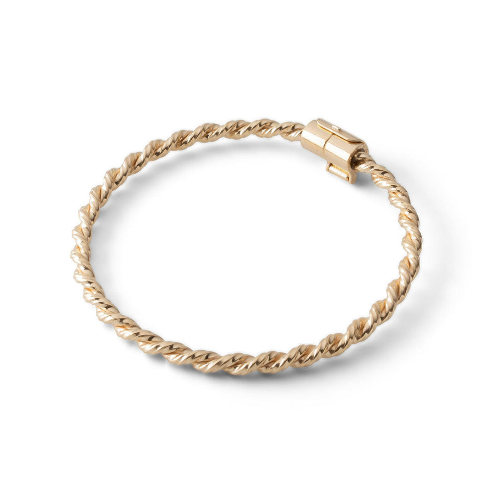 Goldenes Tensor-Armband – Schutzamulett aus 585er Gold – Verlorener Qubit (177 MHz)