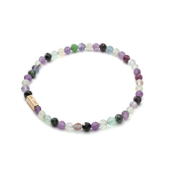 Armband mit Natursteinen und Platz für Charms - Visionär | 11 - Silber 925