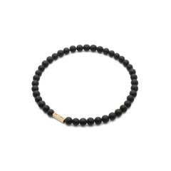 Armband mit Steinen – Matte Turmalin 4mm