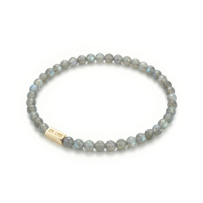 Armband mit Labradorit und Platz für Charms – Silber 925