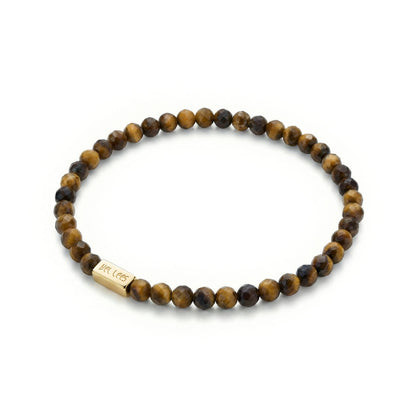Armband mit Tigerauge und Platz für Charms – Silber 925