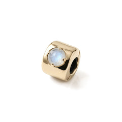 Charms mit Mondstein – Intuition, Weiblichkeit und emotionale Balance - Gold 585