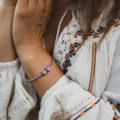 Charm mit der Algiz-Rune (ᛉ) Silber – Amulett des Schutzes und der Intuition – Messing