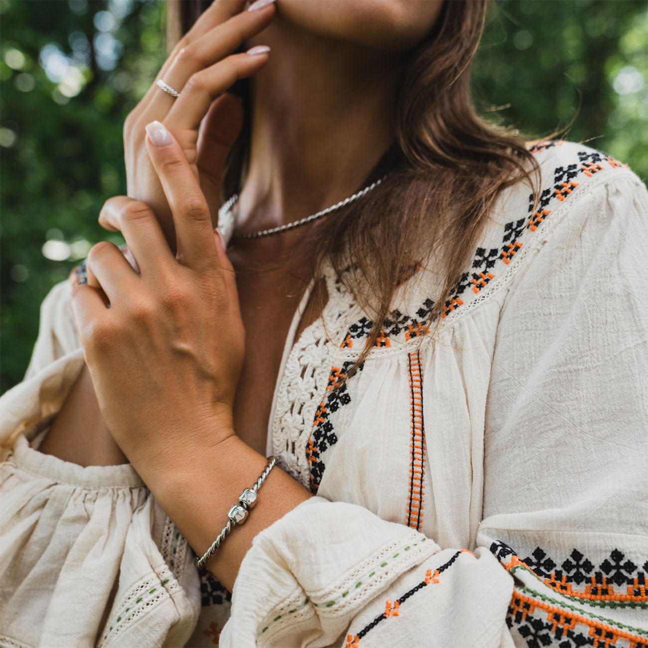 Charms mit der Rune Algiz (ᛉ) Silber – Amulett für Schutz und Intuition – Silber 925