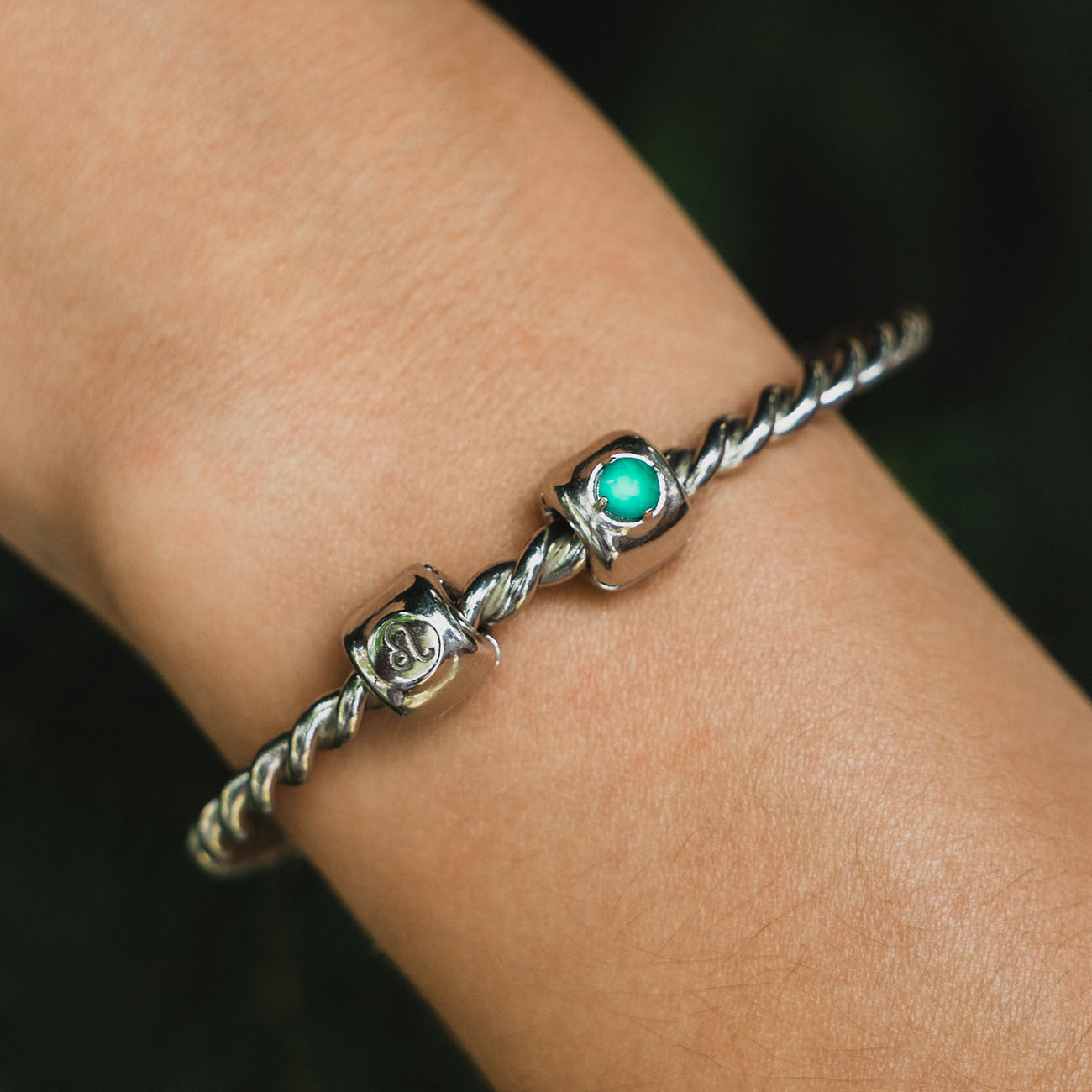 Charms mit grünem Achat Silber – Erneuerung, Gesundheit und Balance – Silber 925