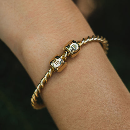 Charms mit Sternzeichen Jungfrau (♍︎) Vergoldet - Silber 925