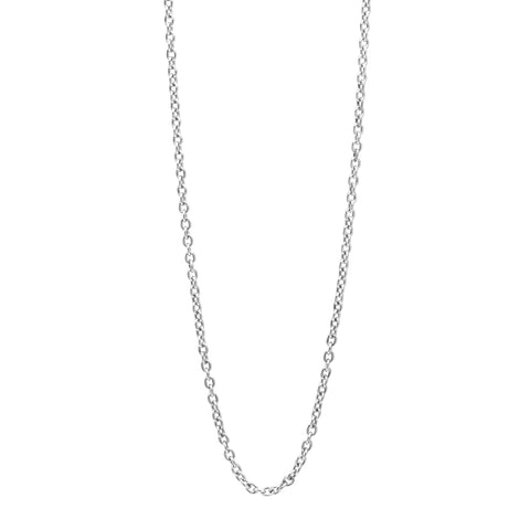 Łańcuszek z zapięciem tensorowym pokryty platyną - Srebro 925