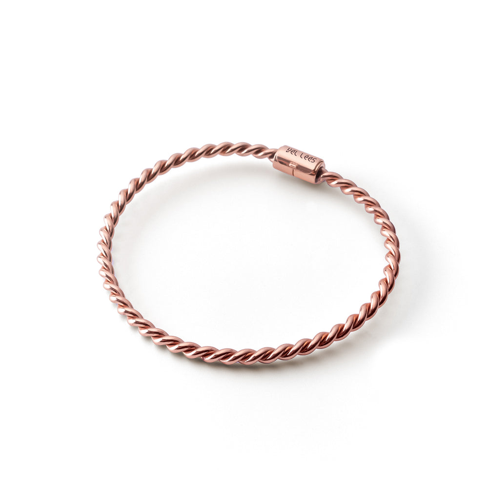 Kupfer-Tensorarmband in Roségold - Verlorener Kubit (177 MHz)