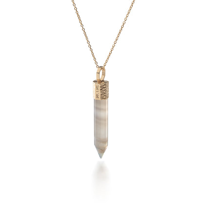 Naszyjnik 44 cm z Onyksem – Srebro 925 pozłacane