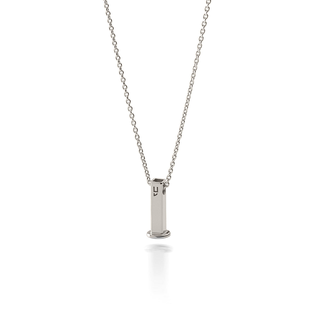 Halskette mit einer Kette für Charms, 925er Silber mit Platin überzogen