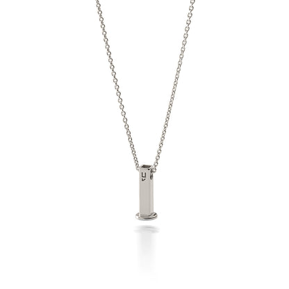 Halskette mit einer Kette für Charms, 925er Silber mit Platin überzogen