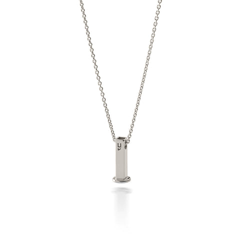 Halskette mit einer Kette für Charms, 925er Silber mit Platin überzogen