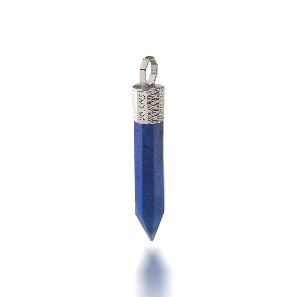 Anhänger mit Lapislazuli – Bronze plattiert mit Platin