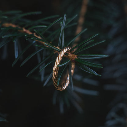 Kupferner Tensor-Ring in Goldfarbe – Schutzamulett