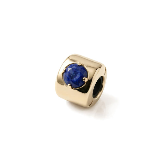 Charms mit Lapislazuli Vergoldet – Weisheit, Wahrheit und innere Harmonie – Silber 925