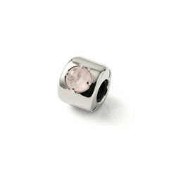 Charms mit Rosenquarz Silber – Liebe, Empathie und Harmonie – Silber 925