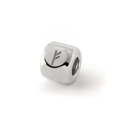 Charms mit der Rune Fehu (ᚠ) Silber – Amulett für Fülle und Erfolg – Silber 925